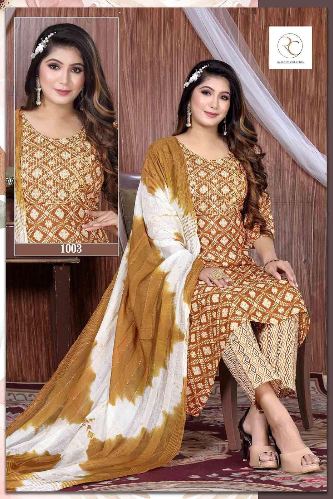 Rc Rangrez 1001-1008 Printed Readymade Catalog